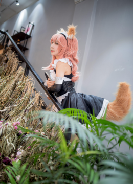 兽耳狐尾女仆制服性感写真