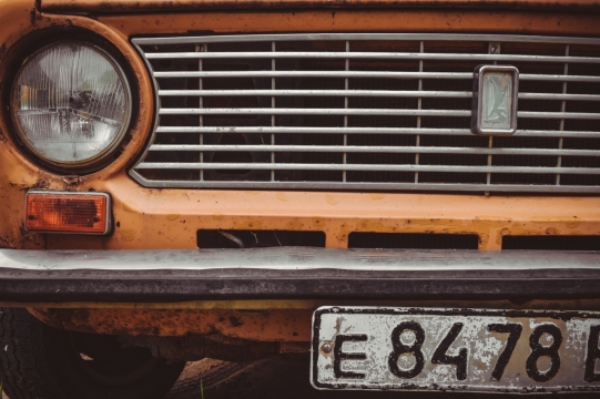 复古怀旧上世纪汽车局部