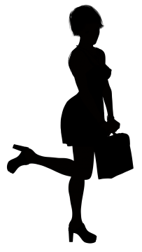 上班族白领都市丽人公文包