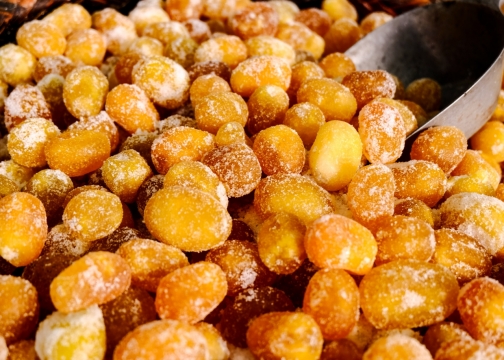 美味健康糖渍橙色水果干果