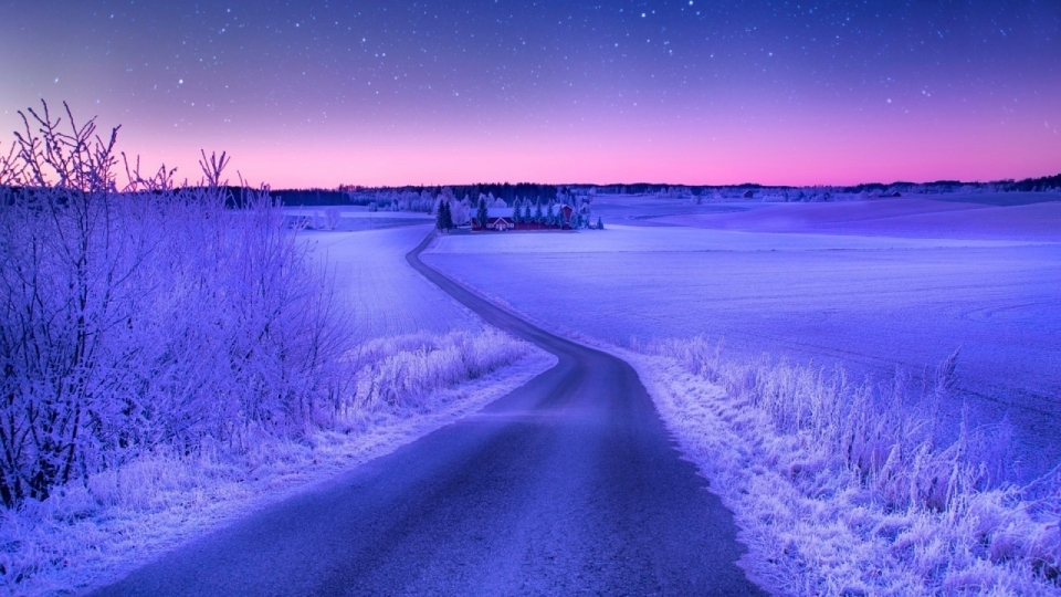 唯美雪景冬日高清桌面壁纸