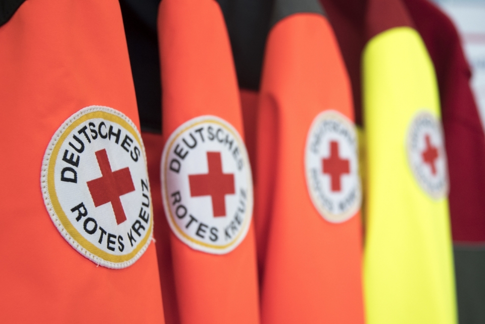 德国红十字会标示的工作服