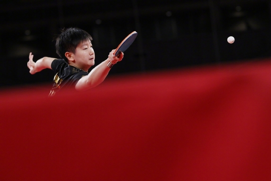 孙颖莎晋级女单4强东京奥运会乒乓球图片