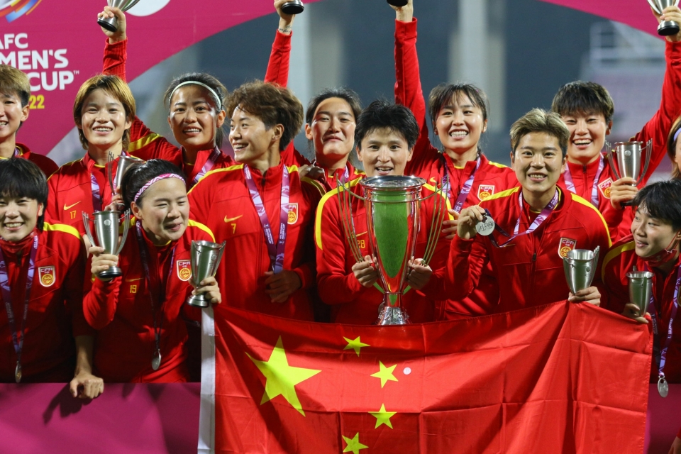 中国女足亚洲杯颁奖礼高清壁纸