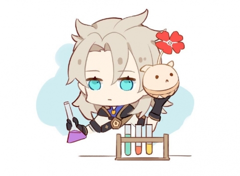 原神阿贝多Q版头像写真