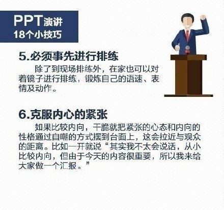 18个PPT实用演讲技巧图片