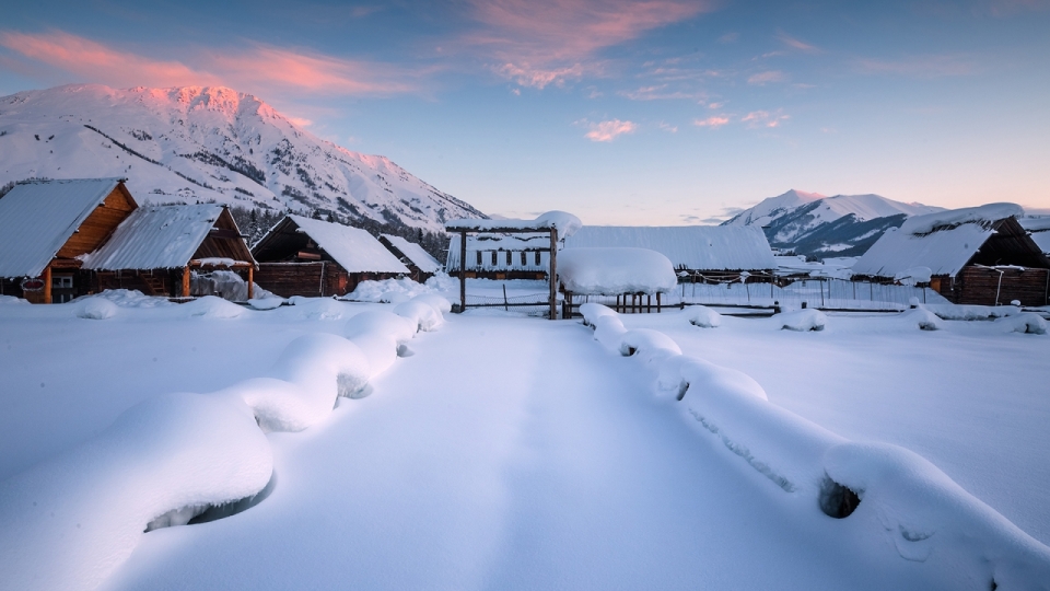 唯美冬季雪景风景摄影高清宽屏桌面壁纸