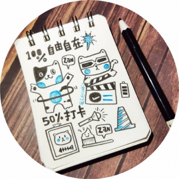 小动物手绘图片