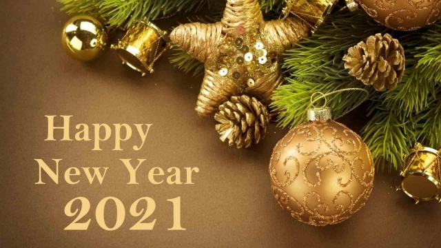 2021新年快乐文字高清桌面壁纸