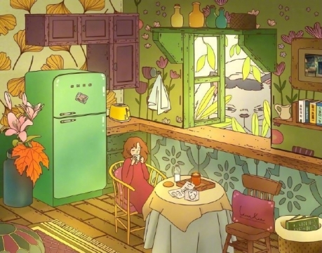 宫崎骏场景插画背景图 ​​​​