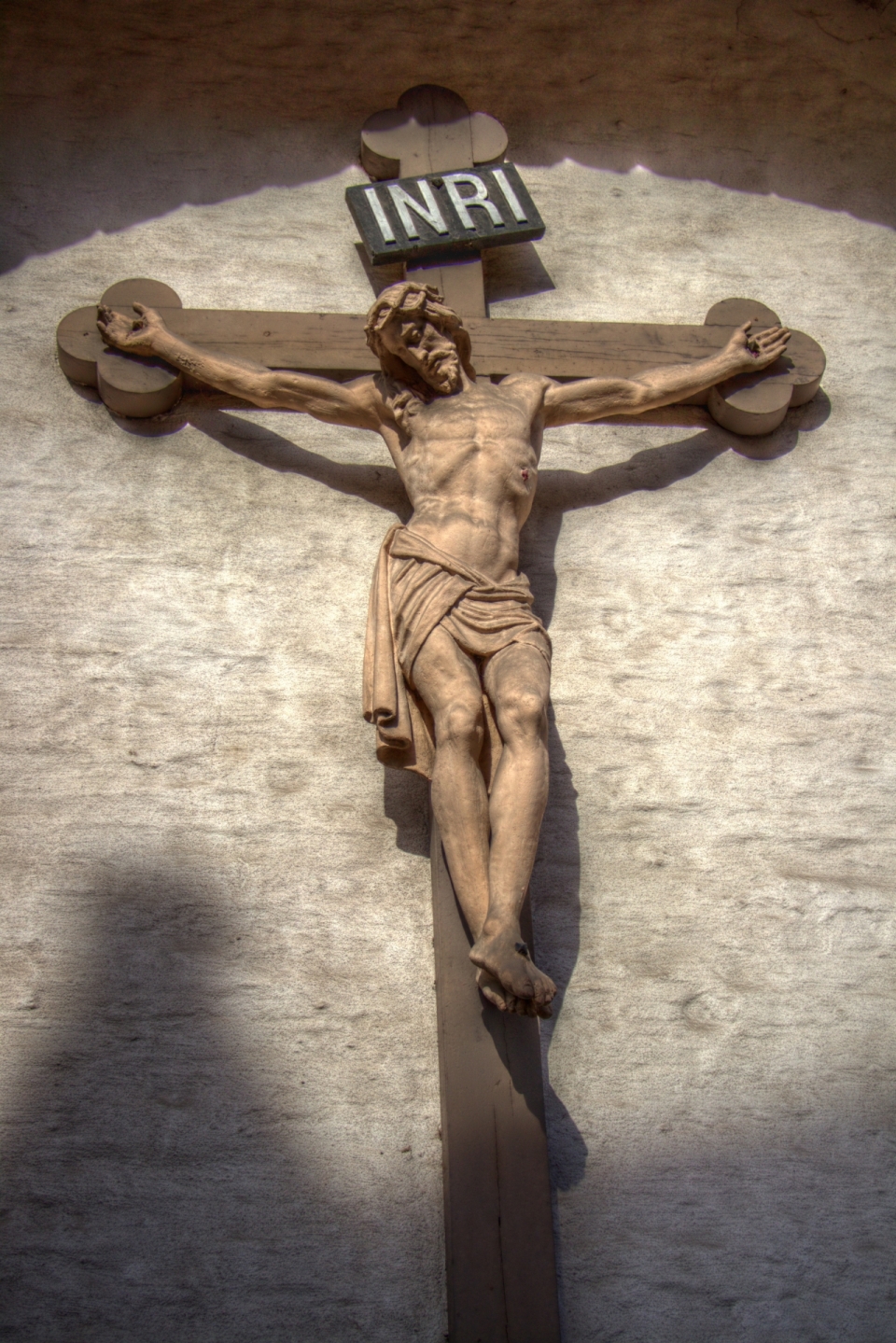 十字架上的上帝耶稣雕塑摄影