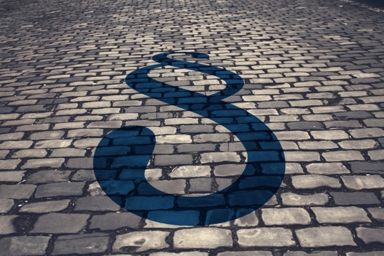 城市街道石砖地面蓝色图案装饰绘画