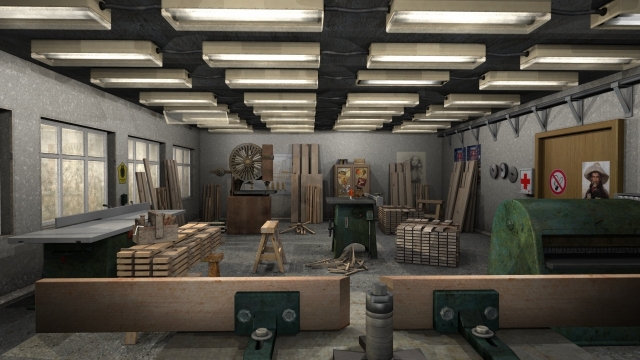 木材加工室房屋建筑内部设计摄影