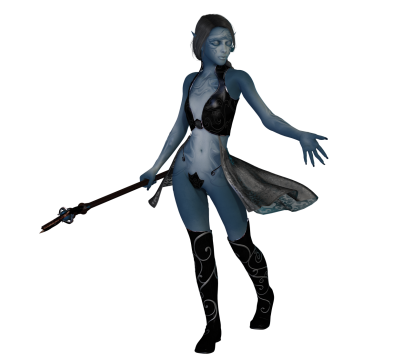 女人魔杖性感妖娆精灵