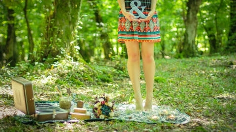 节假日户外野餐感受自然风光高清桌面壁纸