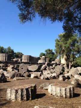 中世纪古建筑遗址残石断壁风景摄影