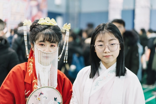 古装汉服美女合照