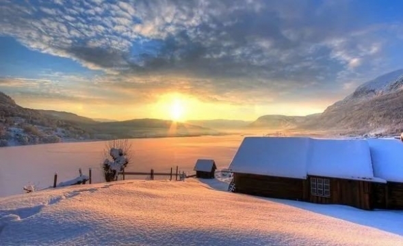 唯美冬天雪景高清风景图片