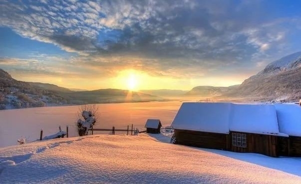 唯美冬天雪景高清风景图片