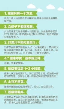 60个健身养生知识图片