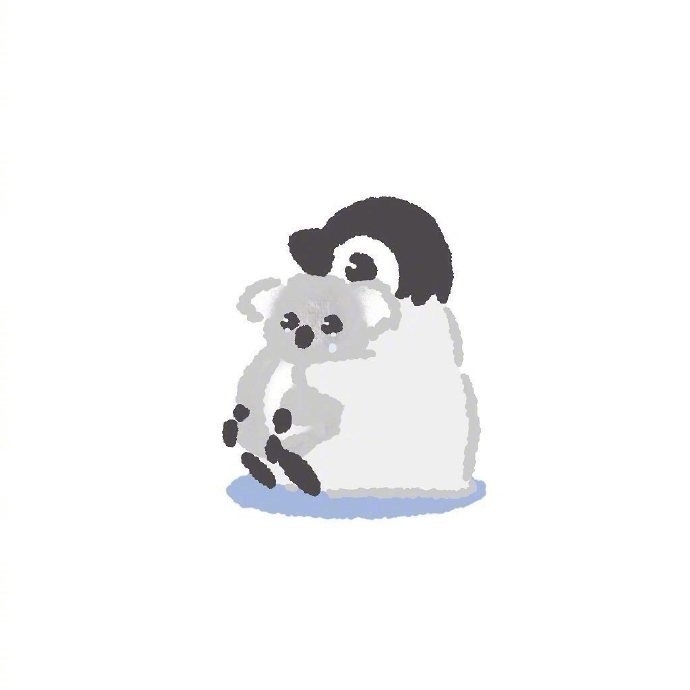 可可爱爱的小企鹅插画图片