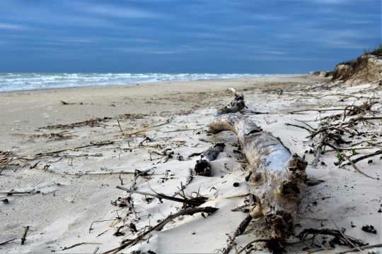 虚化背景海岸线海水沙滩自然风光