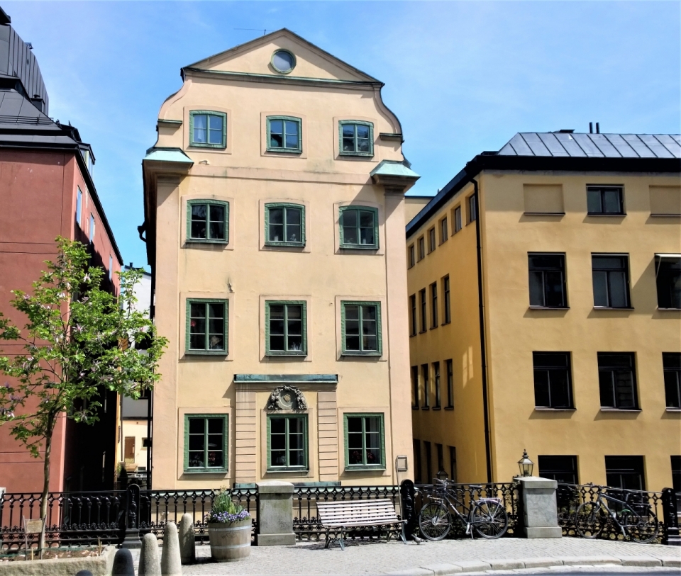 瑞典斯德哥尔摩城市街道文艺建筑