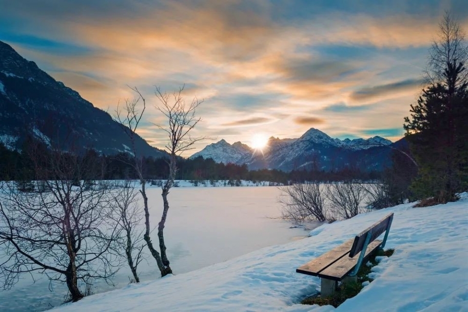 唯美冬天雪景高清风景图片