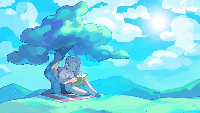 唯美清新插画写真