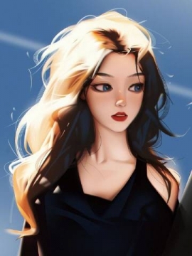 好看的女生插画头像写真