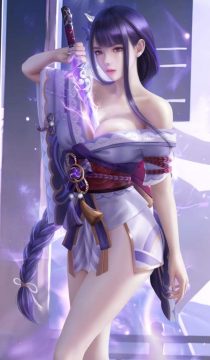 原神雷电将军性感图片