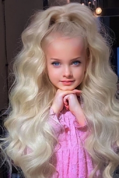 可爱芭比美女儿童写真图片