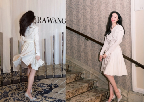 陈露与王萌同框写真图片