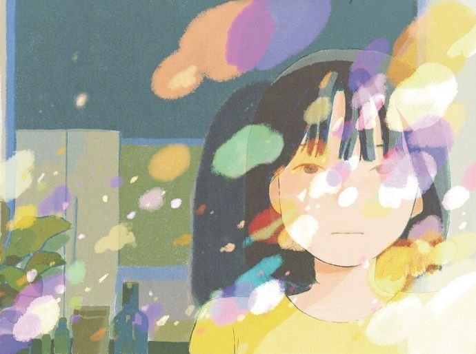 少时的青葱岁月唯美插画图片