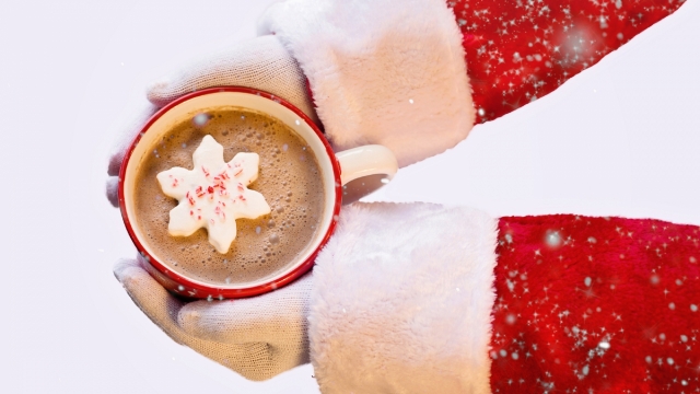 寒冬腊月的巧克力热饮高清桌面壁纸