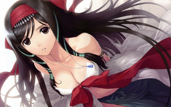 性感美女二次元动漫美女爆乳高清桌面壁纸