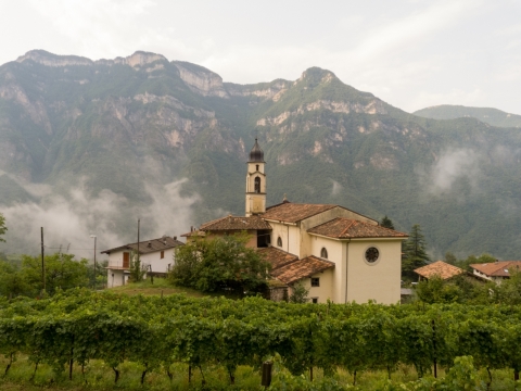 深山老林房屋建筑云雾缭绕风光