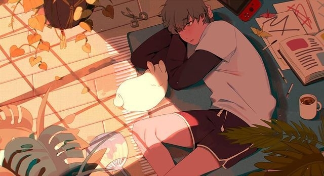 温暖唯美插画写真图片