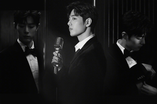 肖战黑白光影大片写真图片