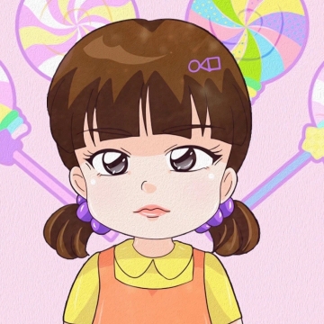 鱿鱼游戏卡通头像图片