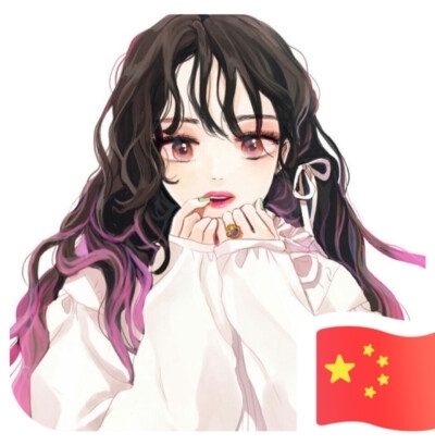 女生欢度国庆头像图片