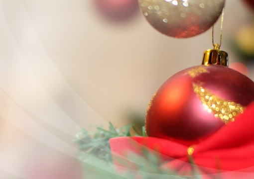 虚化背景唯美红色金色圆形装饰