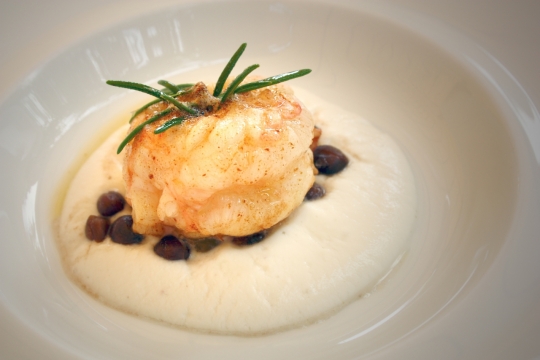 室内桌面白色盘子精致美味甜点