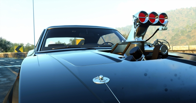 汽车引擎盖夸张造型设计外观