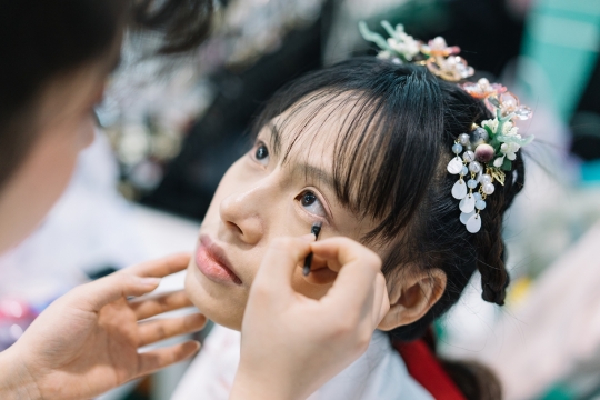 古风汉服化妆美少女