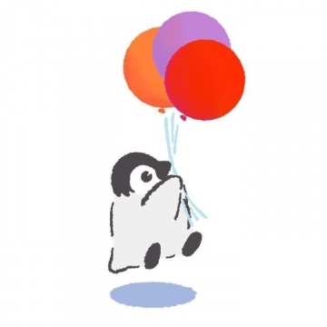 可可爱爱的小企鹅插画图片