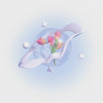 唯美浪漫郁金香头像图片