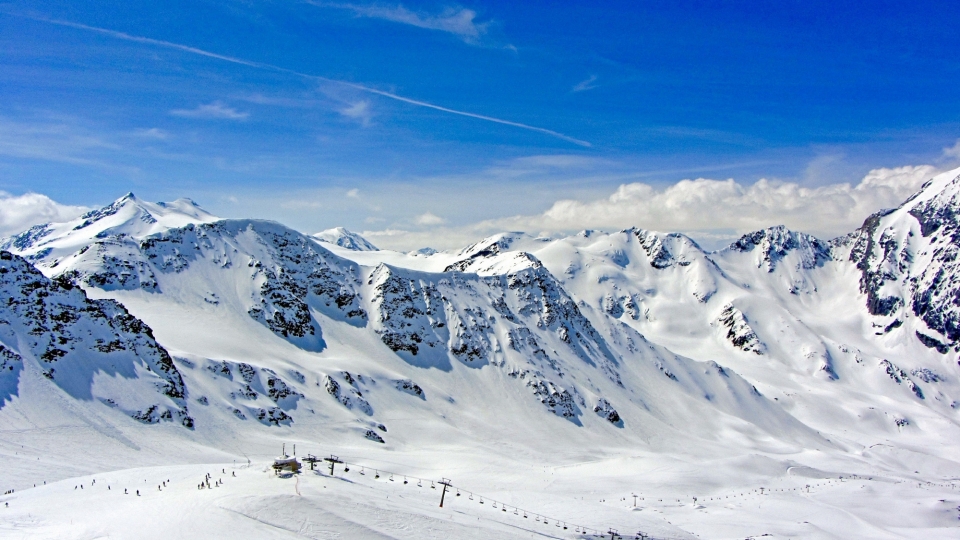 壮观雪山风景自然风光优美风景高清桌面壁纸