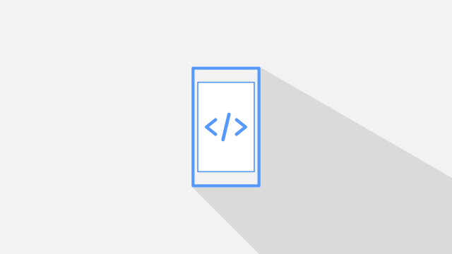 白色背景蓝色手机屏幕创意设计素材