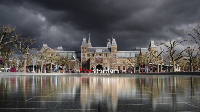 荷兰阿姆斯特丹风景无水印电脑桌面高清壁纸图片